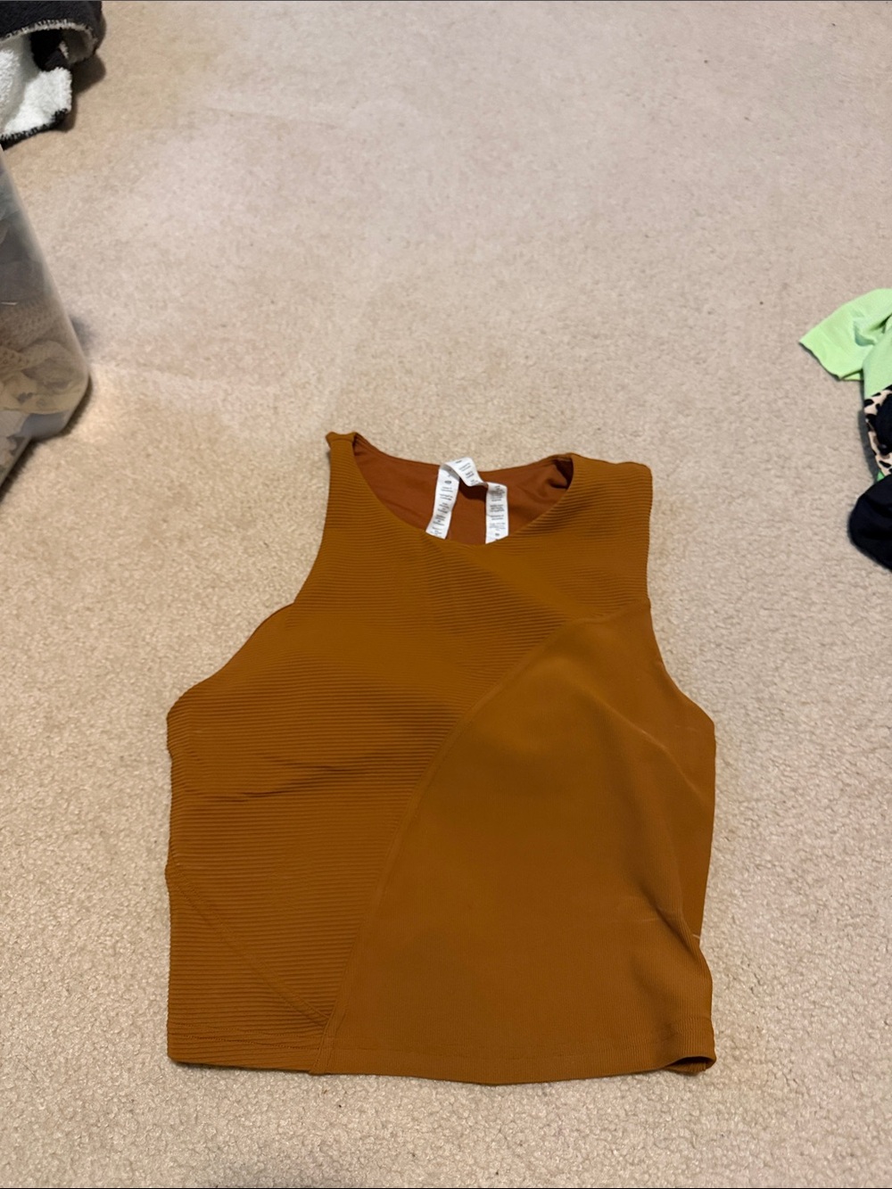 lululemon athletica Sleeveless High Neck Tank - Rust Brown